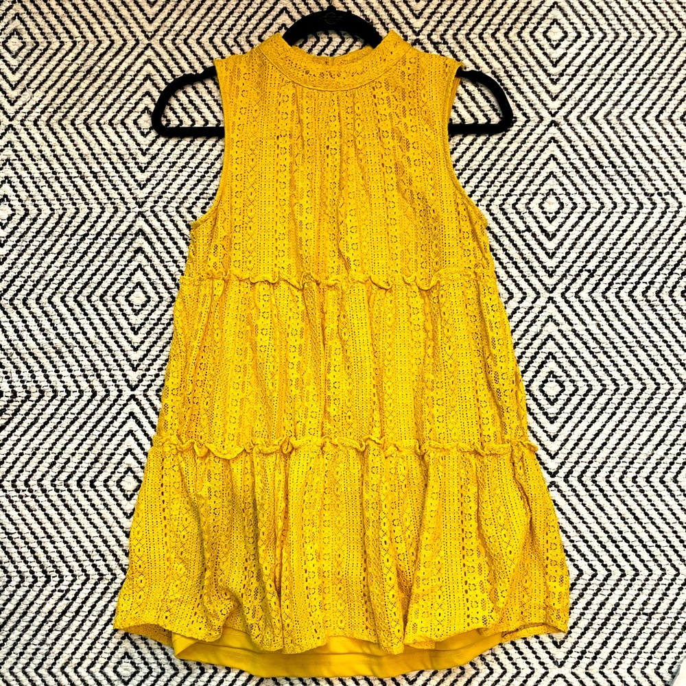 Yellow boho tunic 💛